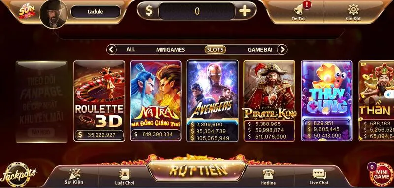 Sunwin 24 Sân chơi tập hợp những tựa game slots vô cùng hấp dẫn